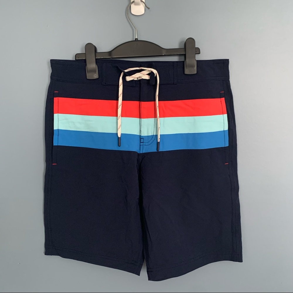 Gap Navy Striped Swim Shorts